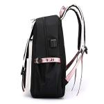 Teenage Girls' White Backpack with USB Port