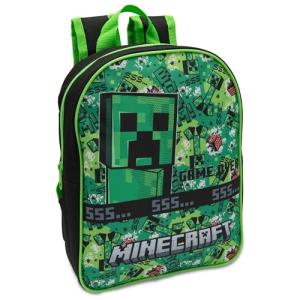 Minecraft Creeper Kids Backpack for Ages 3-8
