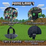 Minecraft Creeper Gaming Backpack for All Ages