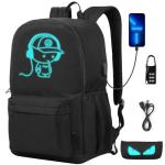 Cool Anime Backpack with USB Charging and Pencil Case