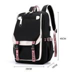 Teenage Girls' White Backpack with USB Port