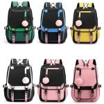 Teenage Girls' White Backpack with USB Port