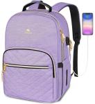 MATEIN Purple Laptop Backpack for Women with USB Port