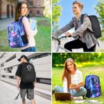 Cool Anime Backpack with USB Charging and Pencil Case