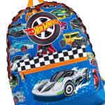 Hot Wheels Boys Backpack with Adjustable Straps