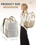 Stylish Khaki Laptop Backpack with USB Port