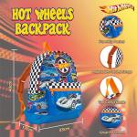 Hot Wheels Boys Backpack with Adjustable Straps