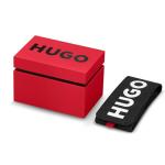HUGO Men’s Quartz Watch with Brown Leather Strap