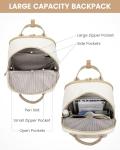 Stylish Khaki Laptop Backpack with USB Port