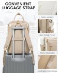 Stylish Khaki Laptop Backpack with USB Port