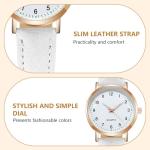Stylish AOOSU Women's Leather Quartz Watch