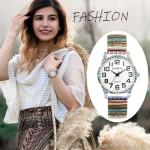 Bohemia Flower Stretch Band Watch for Women