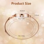 Stylish Women's Quartz Watch with Mesh Strap