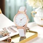 Rose Gold Women’s Fashion Watch with Leather Strap