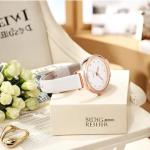 Rose Gold Women’s Fashion Watch with Leather Strap