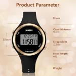 Stylish LED Digital Watch for Women - Black