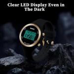 Stylish LED Digital Watch for Women - Black