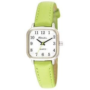 Ravel Women's Lime Green Silver Tone Watch
