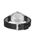 HUGO Men's Black Leather Strap Quartz Watch