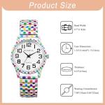 Floral Printed Stretch Band Ladies' Watch