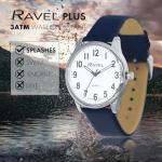 Ravel Plus Unisex Everyday Watch with Leather Strap