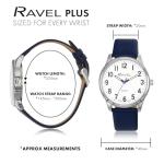 Ravel Plus Unisex Everyday Watch with Leather Strap