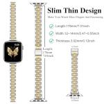 MioHHR Slim Metal Apple Watch Straps for Women
