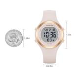 Rose Gold Waterproof Sport Watch for Women