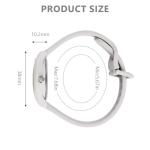 Stylish Women's Quartz Watch with Silicone Strap