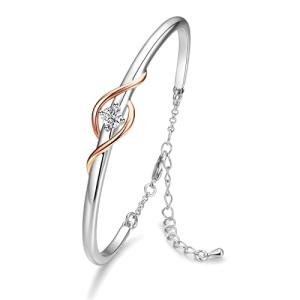 Guardian of Love Bracelet in White/Rose Gold
