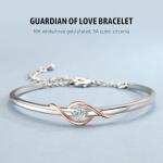Guardian of Love Bracelet in White/Rose Gold