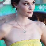 Blue Moonstone Silver Pendant Necklace for Women