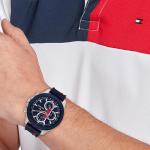 Tommy Hilfiger Men's Blue Silicone Quartz Watch