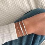 3-Piece Sterling Silver Layered Bracelets Set