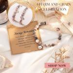 Adjustable Pink Zebra Healing Crystal Bracelet