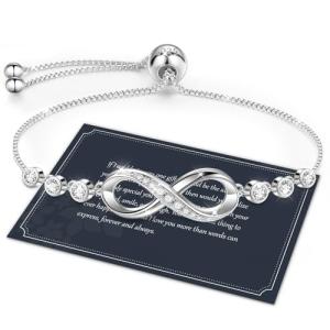 J.Fée Infinity Adjustable Sterling Silver Bracelet