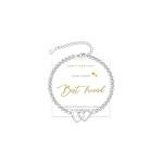 S925 Sterling Silver Best Friend Bracelet with Hearts