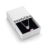 Pandora Timeless Women's Silver Heart Necklace with Gift Box