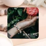 Adjustable Pink Zebra Healing Crystal Bracelet