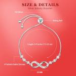 J.Fée Infinity Adjustable Sterling Silver Bracelet