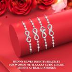 J.Fée Infinity Adjustable Sterling Silver Bracelet