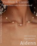 Dainty Silver Flower Choker Necklace for Women