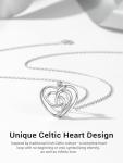 Sterling Silver Heart Celtic Knot Necklace