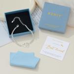 S925 Sterling Silver Best Friend Bracelet with Hearts
