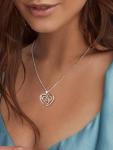 Sterling Silver Heart Celtic Knot Necklace