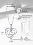 Sterling Silver Heart Celtic Knot Necklace