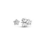Pandora Women's Silver Star Stud Earrings with Gift Box