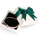 Rose Gold Knot Bracelet with Crystals for Women