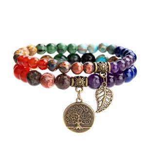 Chakra Crystal Bracelets Set for Women
