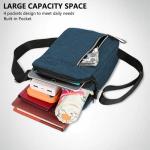 Men's Lightweight Nylon Crossbody Shoulder Bag